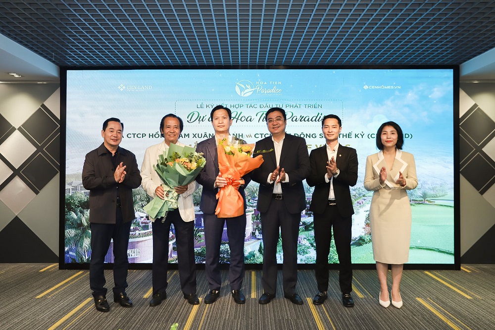  Cen Land và Hồng Lam Xuân Thành ký kết hợp tác đầu tư phát triển dự án Hoa Tiên Paradise vào sáng ngày 26/3/2022 tại Hà Nội